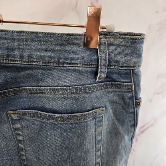 Garnet Hill Jeans Womens 28 X 32 High Rise Skinny Light Wash Organic Cotton - Picture 12 of 13